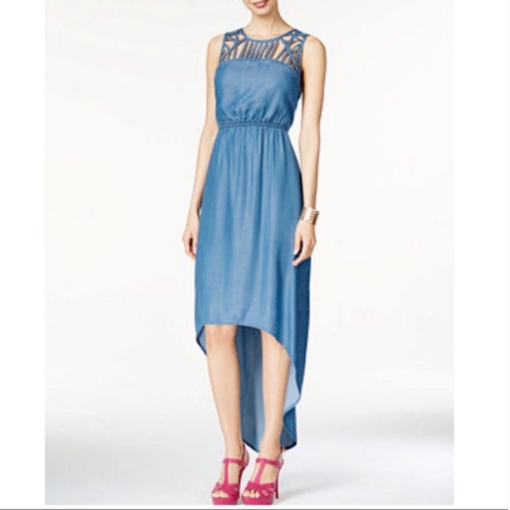 THALIA SODI | Denim Hi Low Dress